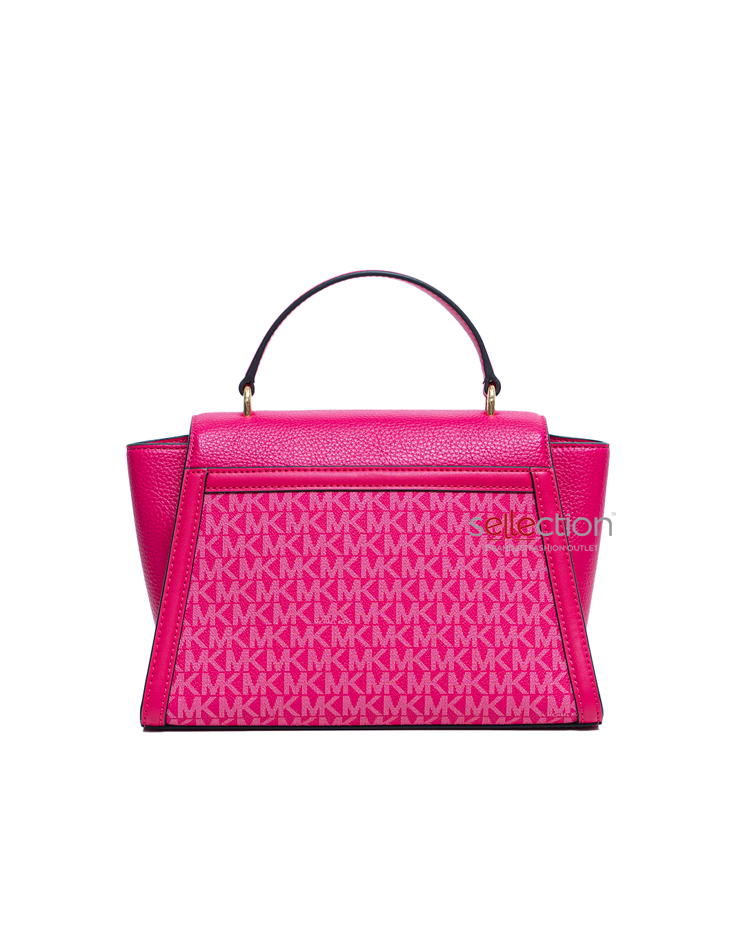 Michael Kors Whitney Medium Flap Satchel In Monogram Electric Pink