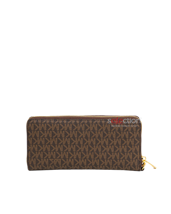 RM250 SAS Best Seller (PRE-ORDER) Michael Kors Jet Set Large Travel Wallet In Monogram Brown