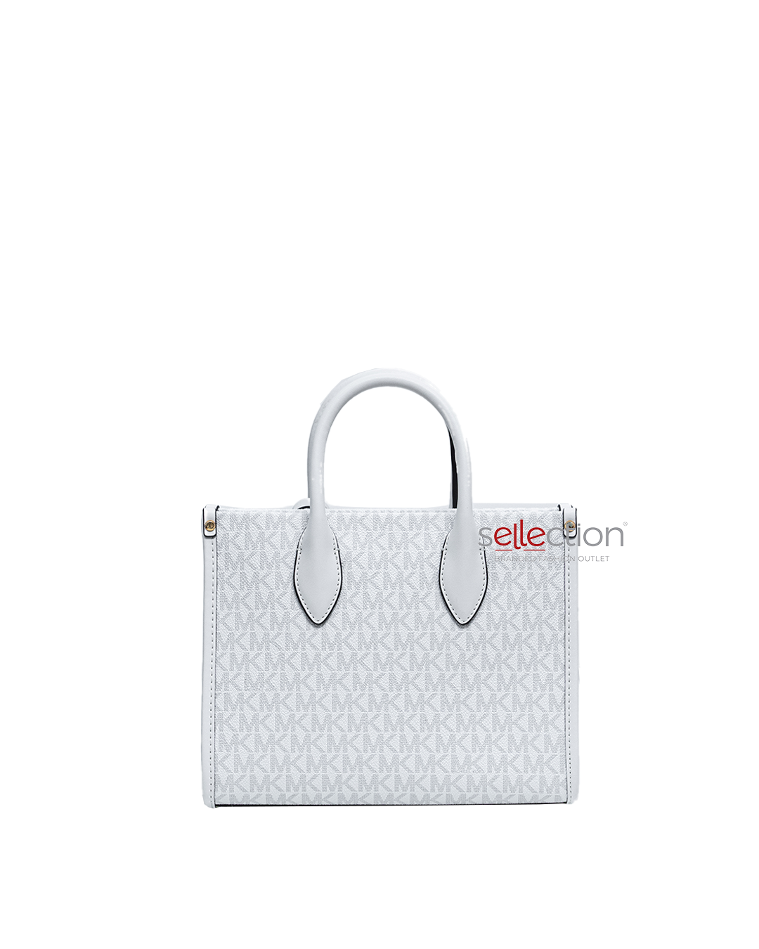 Michael Kors Mirella Small Signature Logo Tote In Optic White (Pre-Order)