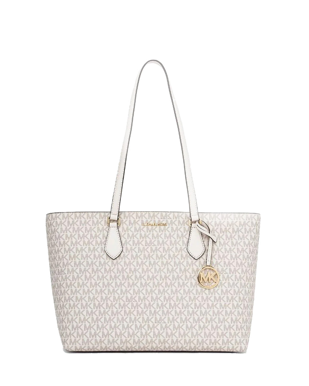 Michael Kors Sheila Large Tote In Monogram Vanilla