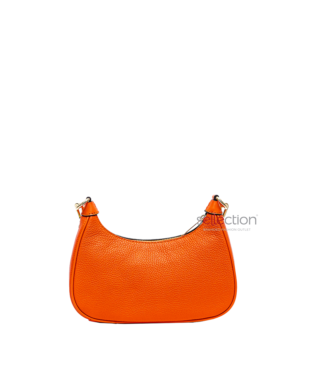 Michael Kors Cora Medium Zip Pouchette In Orange Poppy -New Color