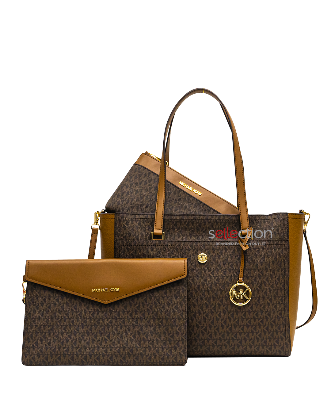 RM650 SAS Merdeka Special (PRE-ORDER) Michael Kors Maisie Large 3-In-1 Tote In Monogram Brown