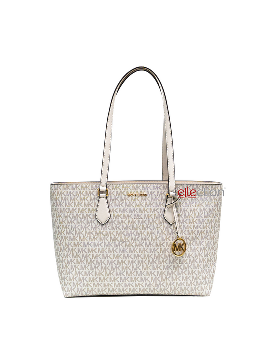 Michael Kors Sheila Large Tote In Monogram Vanilla