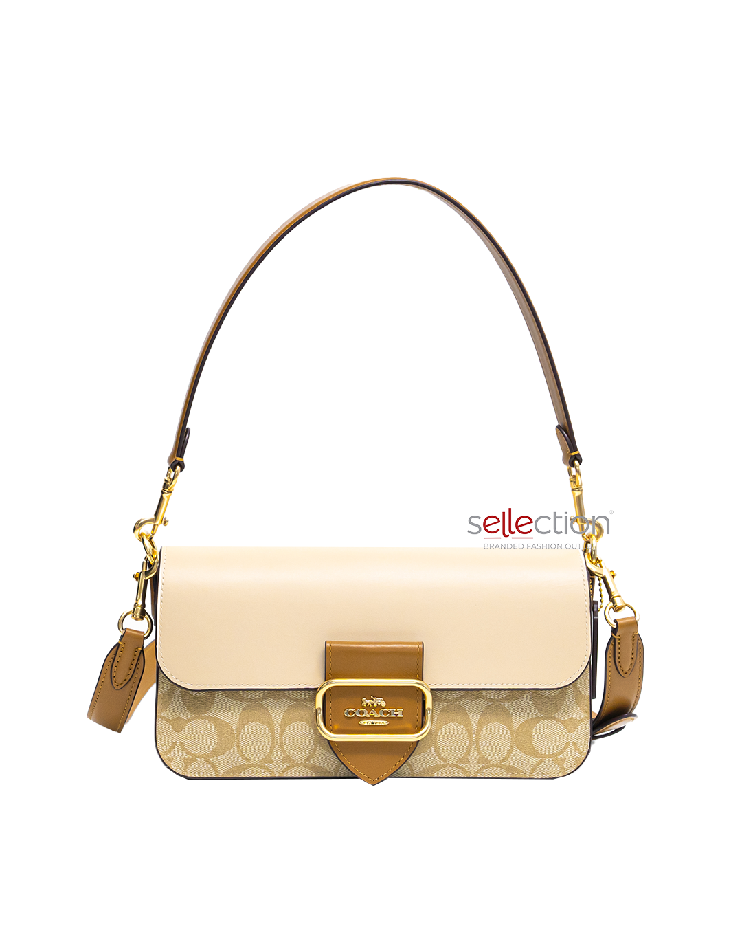 Coach Morgan Shoulder Bag In Signature Khaki Colorbloack (Special Pre-order)