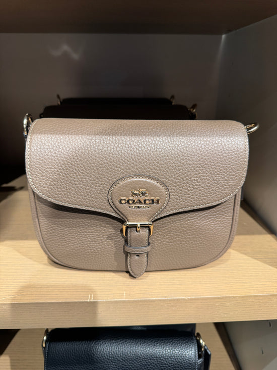 Coach Amelia Saddle Bag In Dark Stone (Pre-Order)