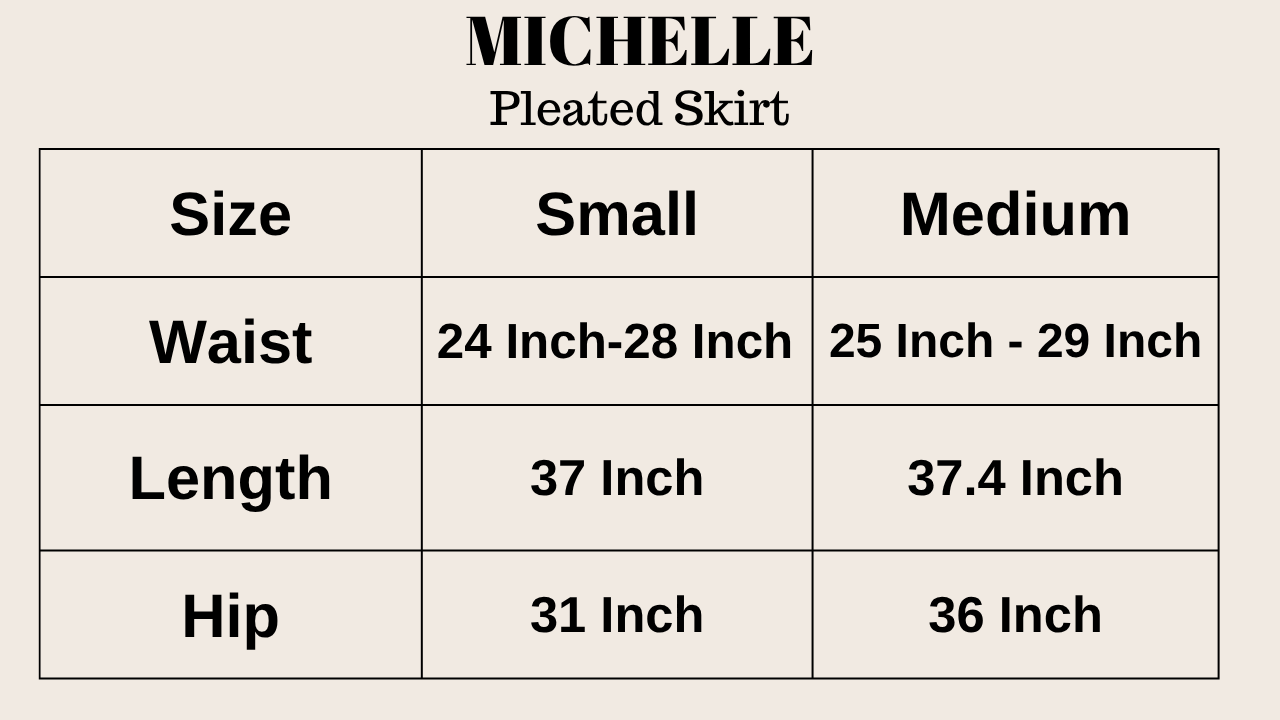 Raffida Michelle Pleated Skirt In Black