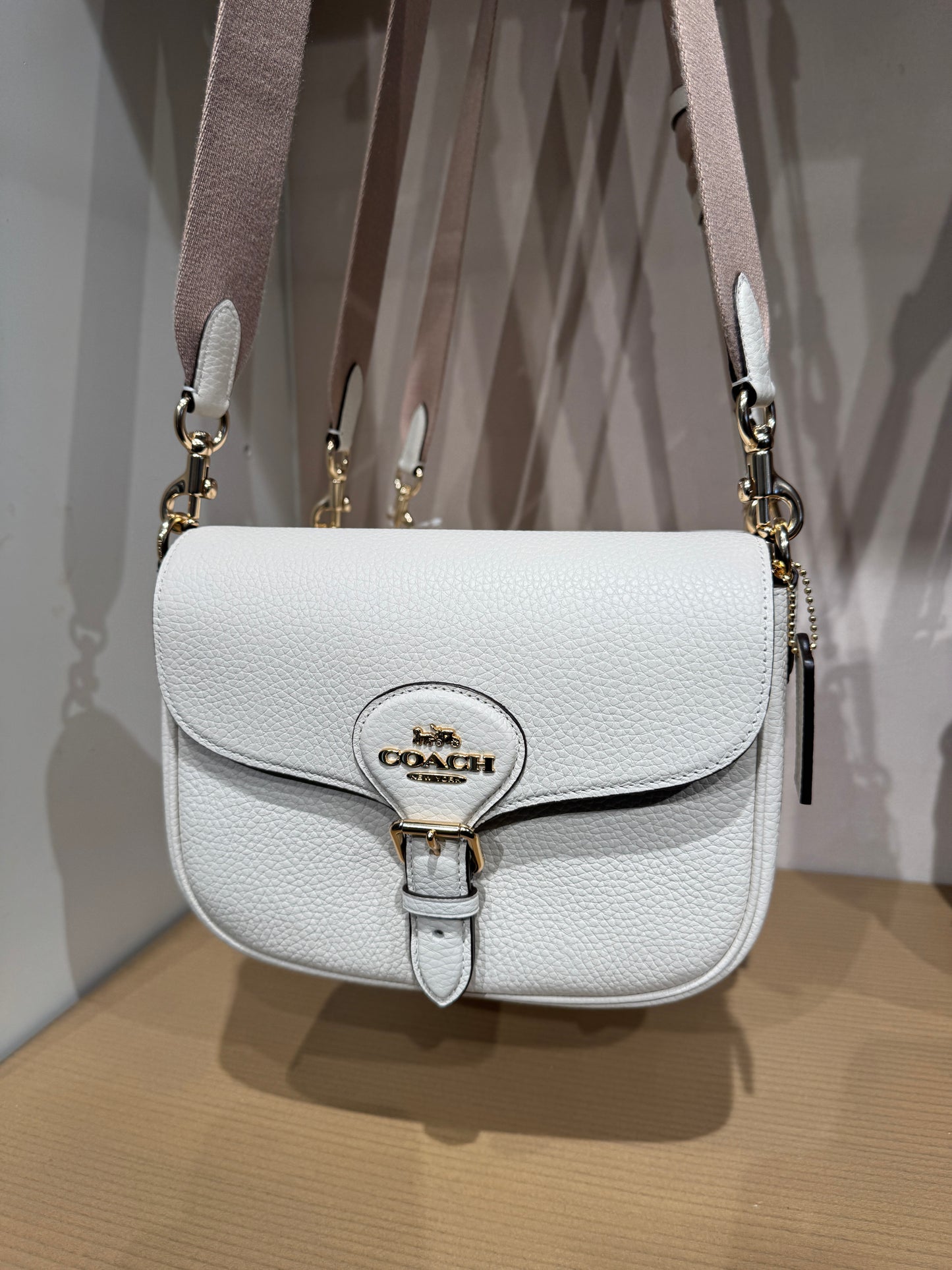 Coach Amelia Saddle Bag In Chalk (Pre-order)