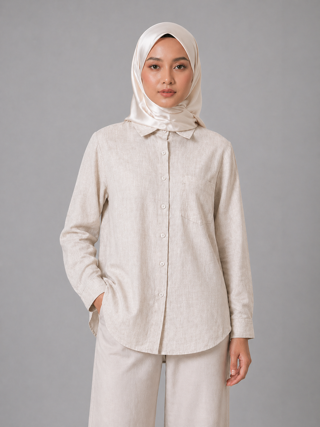Raffida Amber Linen In Beige