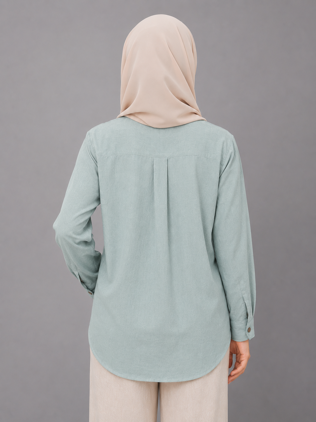 Raffida Nina Linen In Dusty Blue