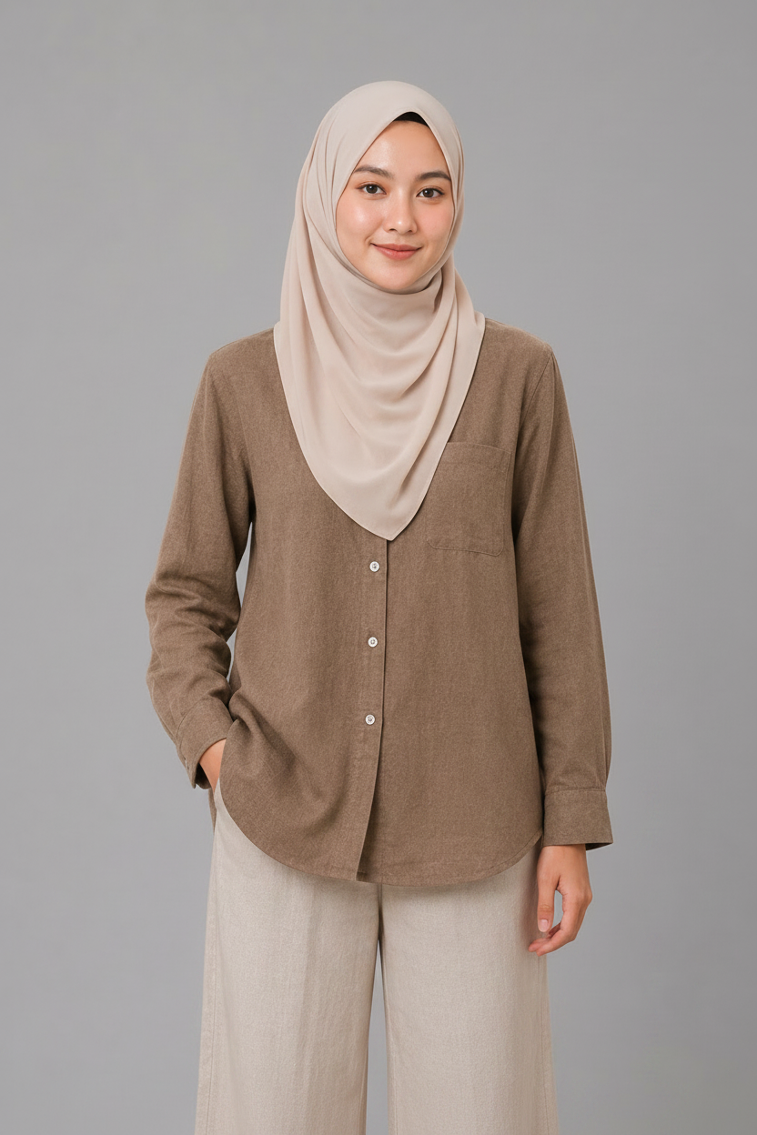 Raffida Nina Linen In Mocha