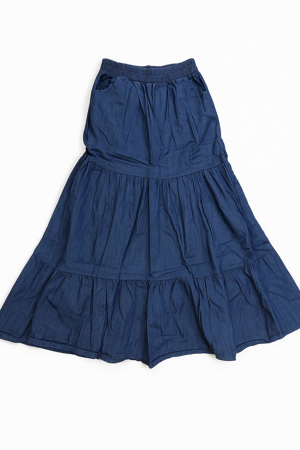 Raffida Roxy Denim Layer Skirt