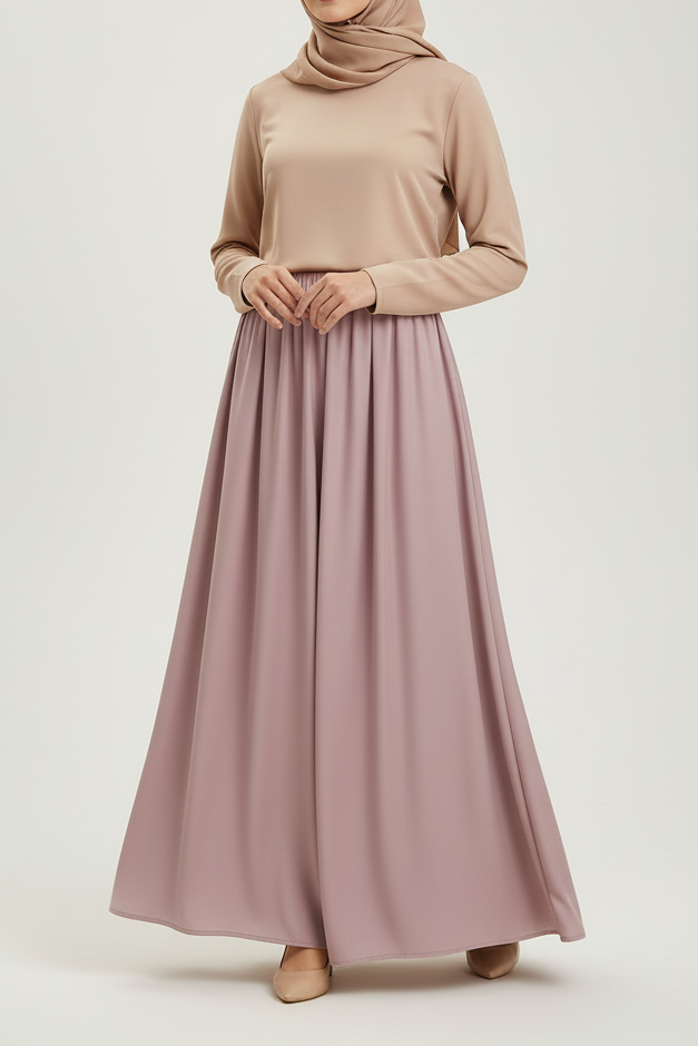 Raffida Zara Satin Flare Skirt In Dusty Pink SELLECTION Raffida Zara Satin Flare Skirt In Dusty Pink SELLECTION
