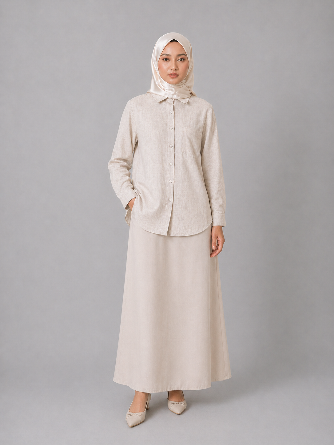 Raffida Amber Linen In Beige