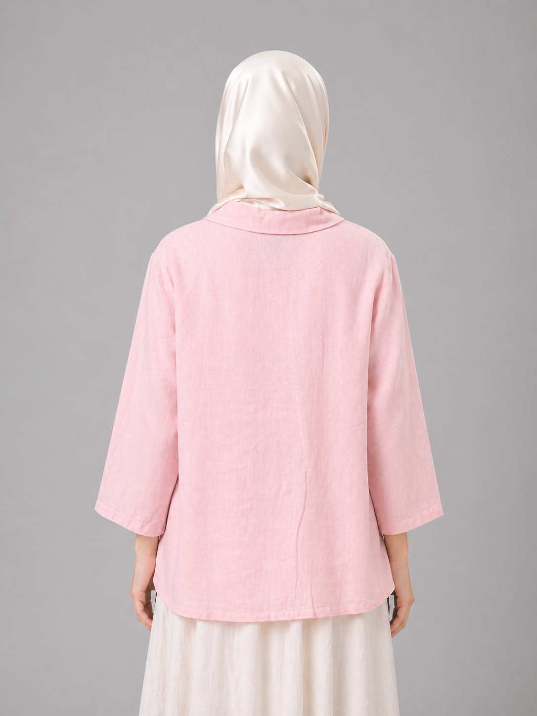 Raffida Misty Linen In Soft Pink