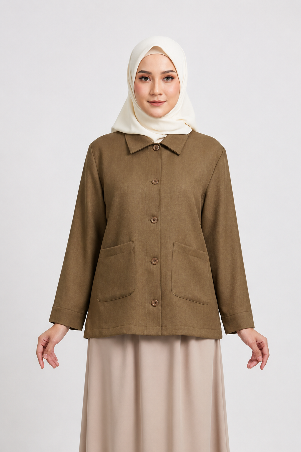 Raffida Stacy In Olive Brown