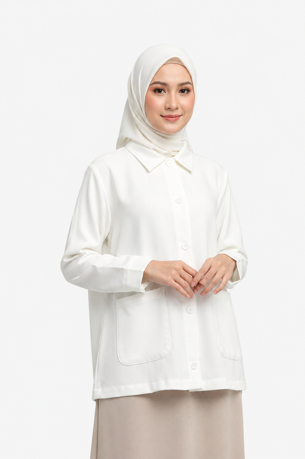 Raffida Stacy In White
