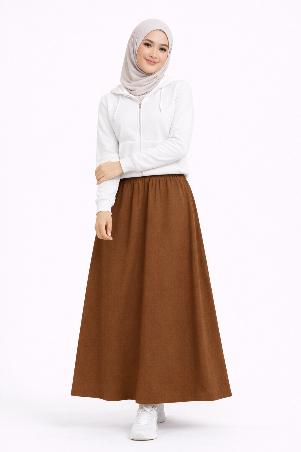 Raffida Serena BriskWalk Skirt In Dark Brown