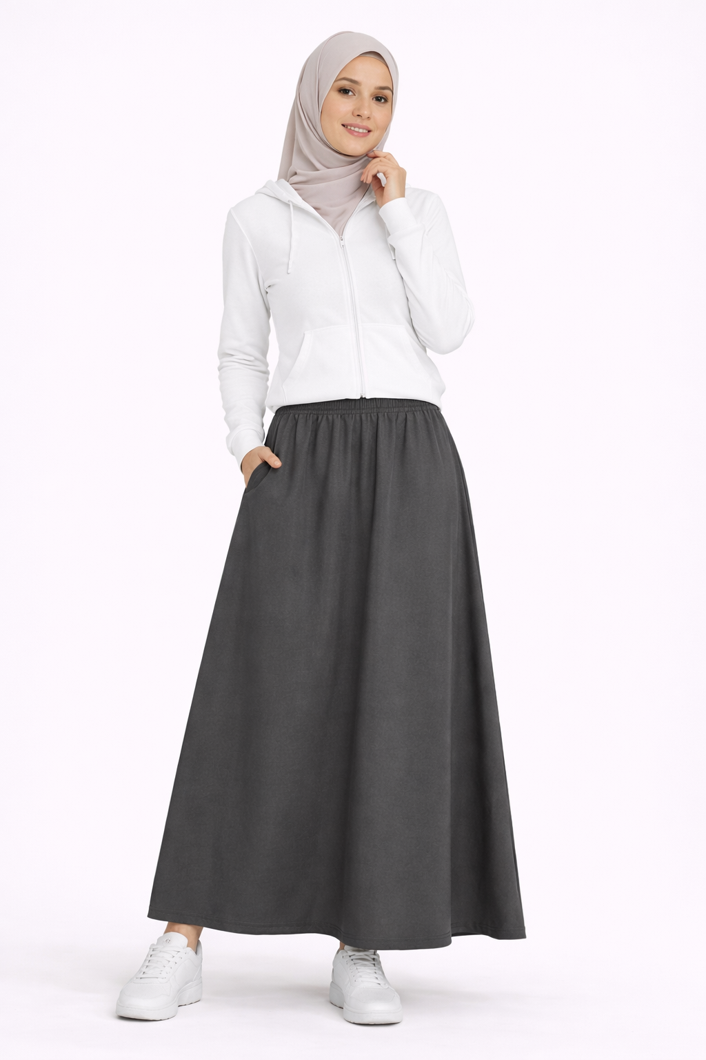 Raffida Serena BriskWalk Skirt In Granite