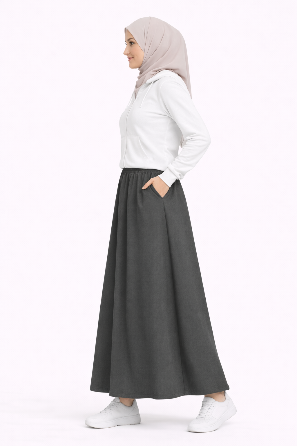 Raffida Serena BriskWalk Skirt In Granite