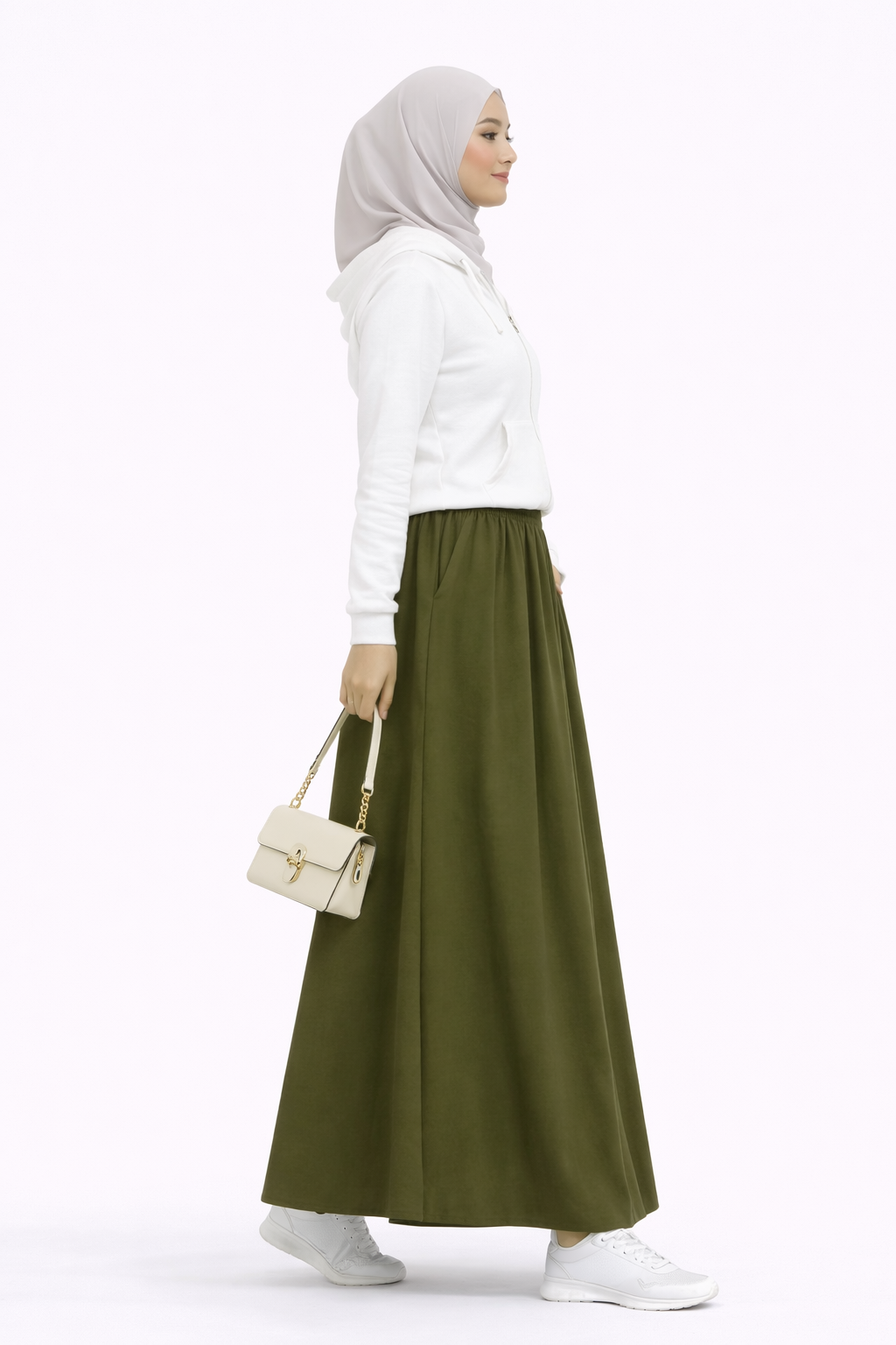 Raffida Serena BriskWalk Skirt In Olive