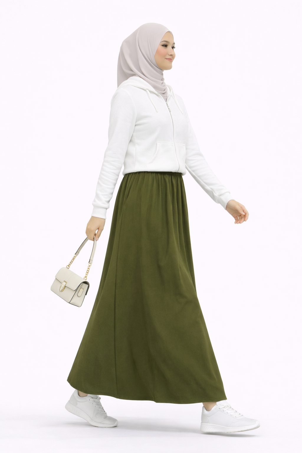 Raffida Serena BriskWalk Skirt In Olive