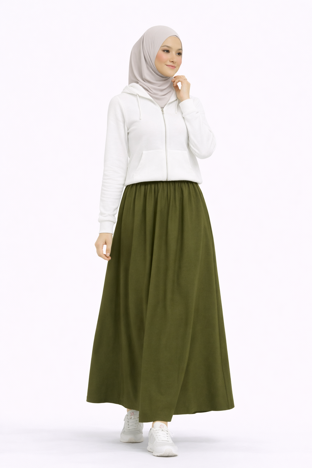 Raffida Serena BriskWalk Skirt In Olive