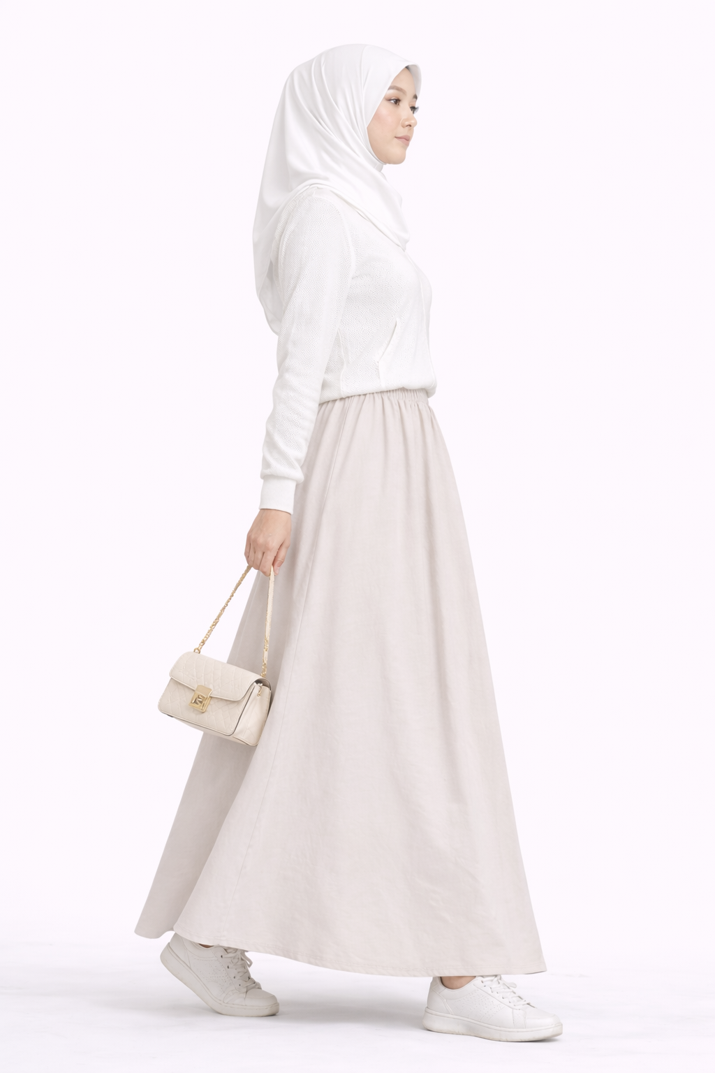 Raffida Serena BriskWalk Skirt In Light Grey