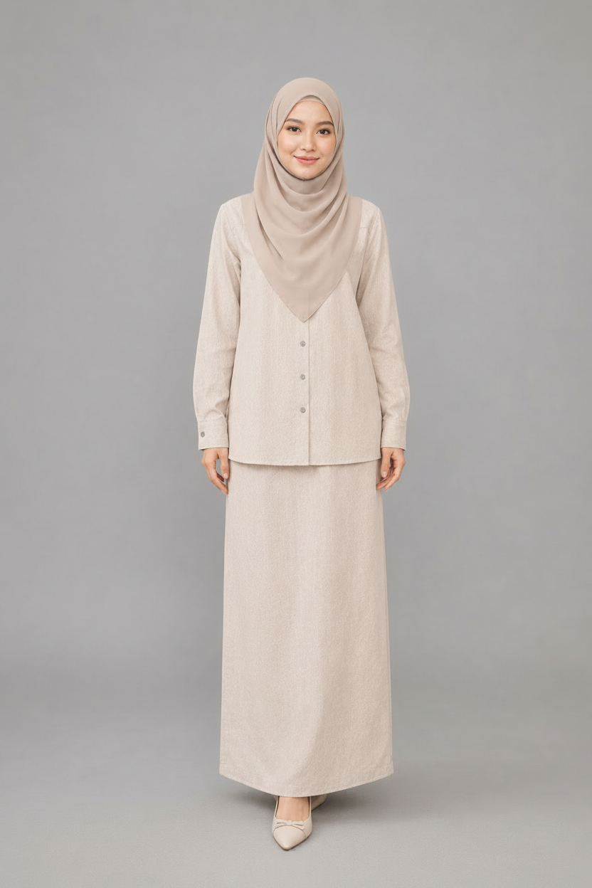 Raffida Nina Linen In Beige