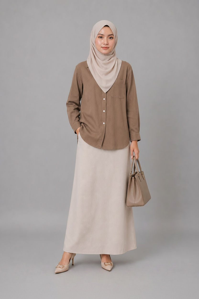 Raffida Nina Linen In Mocha