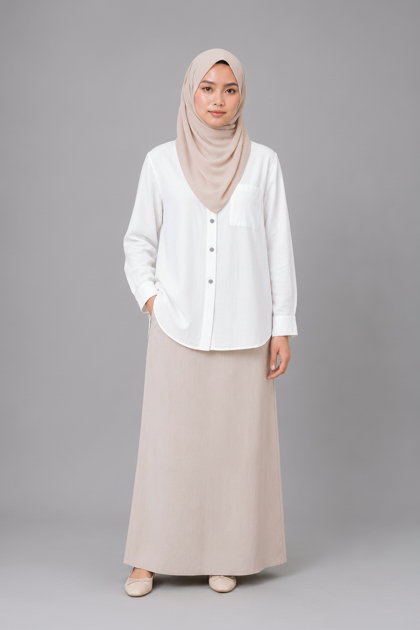 Raffida Nina Linen In White