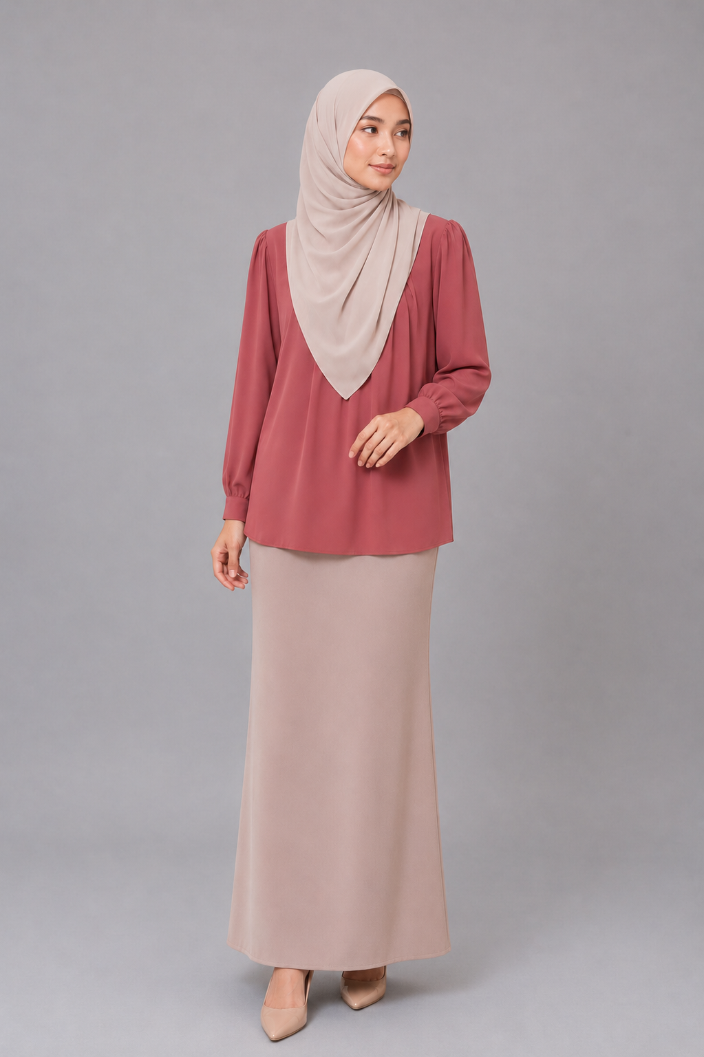 Raffida Christina In Dusty Pink