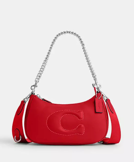 Coach Teri Shoulder Bag With Signature Quilting In Bright Poppy (Pre-Order)