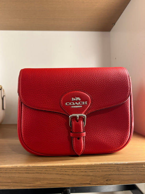 Load image into Gallery viewer, Coach Amelia Saddle Bag In Bright Poppy (Pre-Order)
