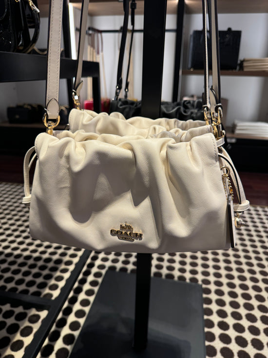 Coach Faye Shoulder Bag With Ruching In Gold Chalk (Pre-Order)