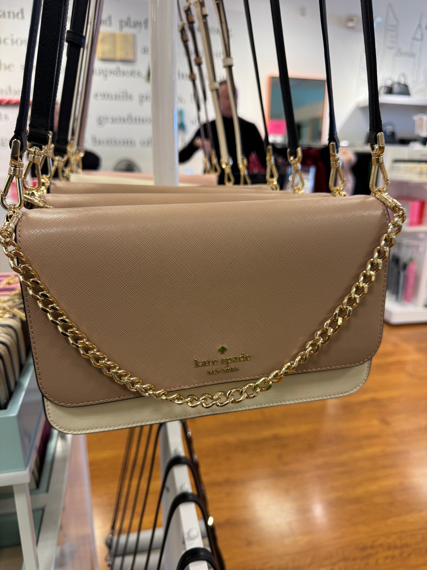 Kate Spade Madison Willow Medium Flap Convertible Crossbody In Toasted Hazelnut Multi (Pre-order)