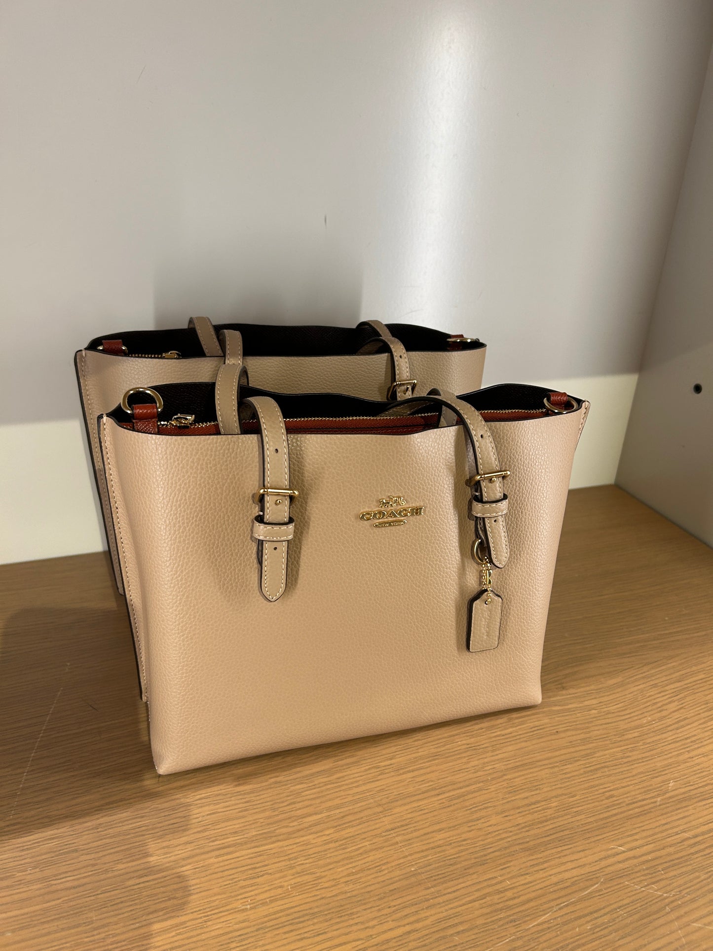 Coach Mollie Tote 25 In Taupe (Pre-order)