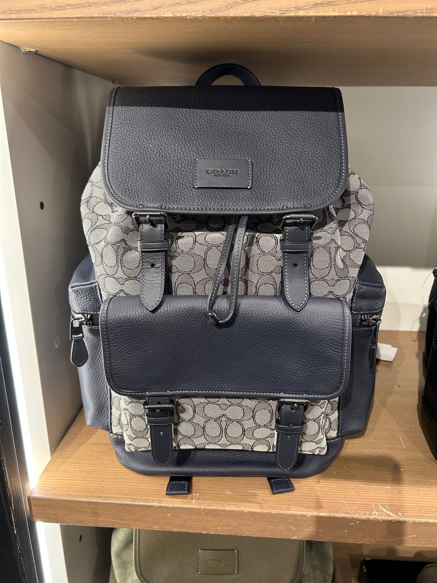 Coach Sprint Backpack In Signature Jacquard Navy Midnight (Pre-Order ...