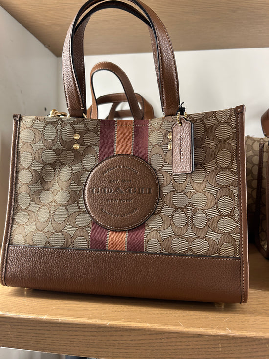 Coach Dempsey Carryall In Signature Jacquard With Coach Patch Saddle Multi (Pre-order)