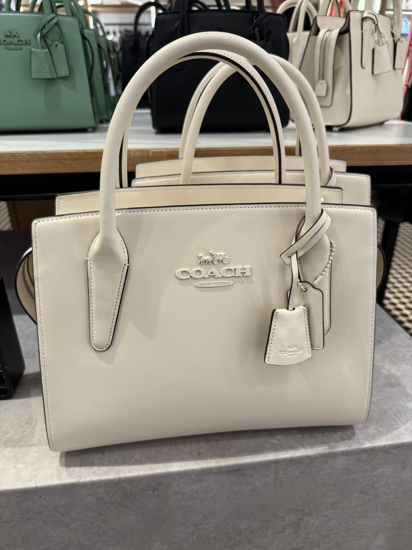 Coach Large Andrea Carryall In Silver Chalk (Pre-Order)