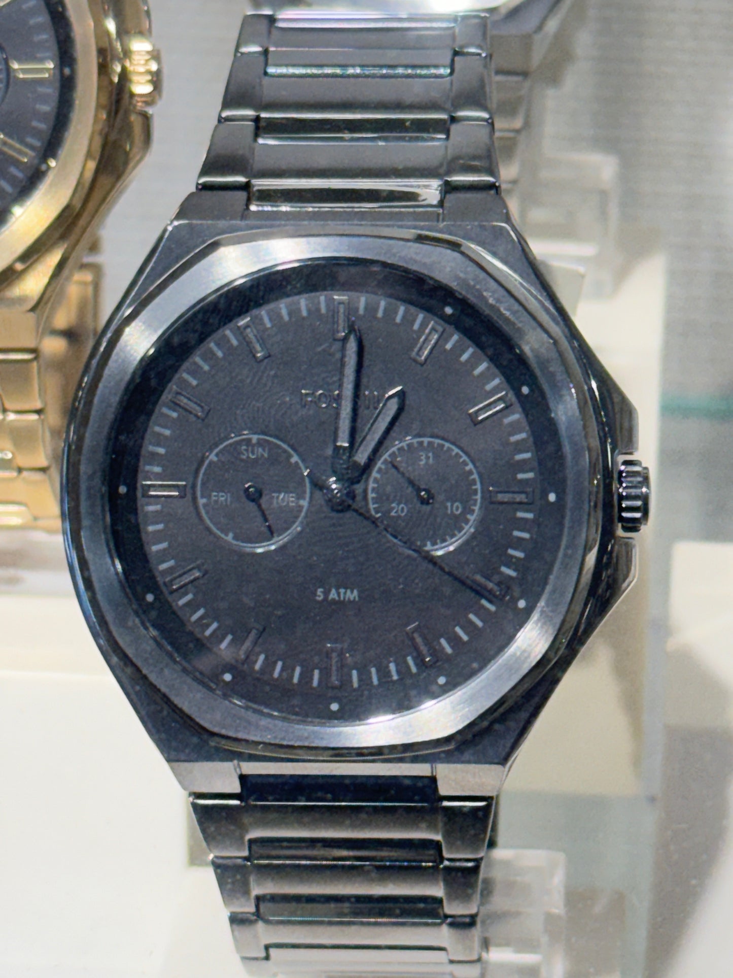 Fossil Men Evanston Multifunction Gunmetal Stainless Steel Watch Bq2609 (Pre-Order)