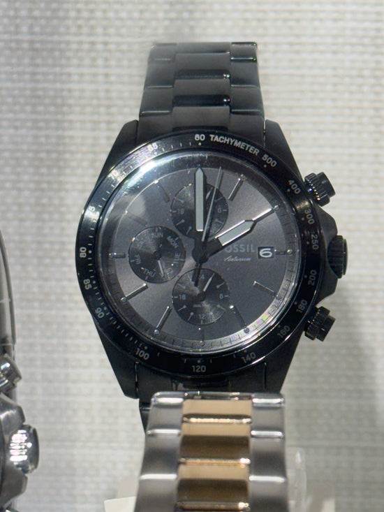 Fossil Men Autocross Multifunction Black Stainless Steel Watch Bq2551 (Pre-Order)