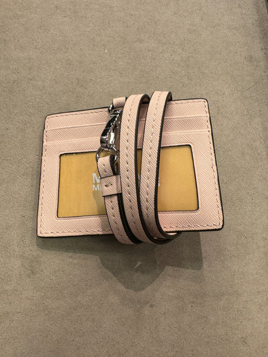 Load image into Gallery viewer, Michael Kors Ew Card Case Id Lanyard In Powder Blush (Pre-Order)
