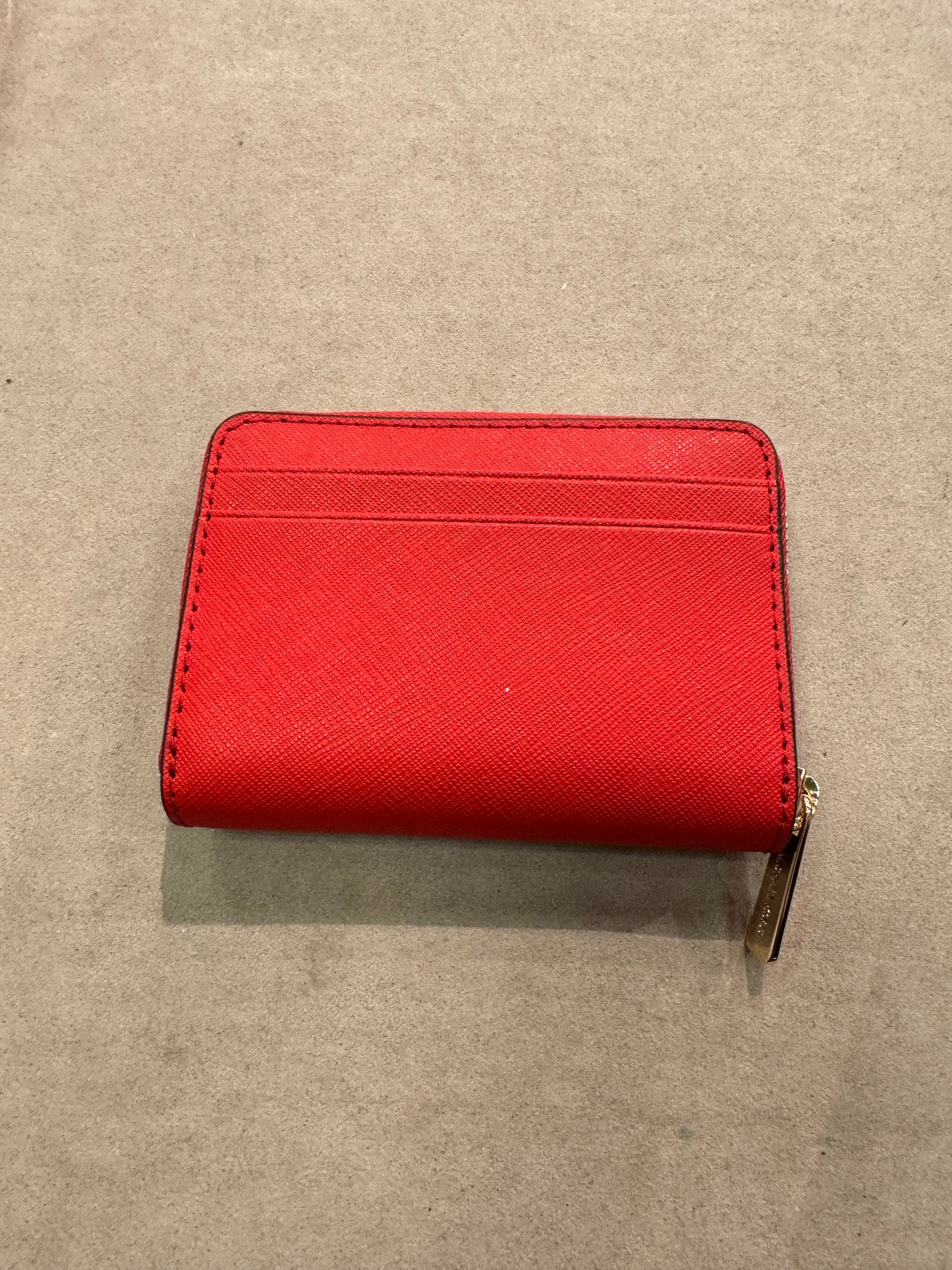 Michael Kors Medium Zip Around Card Case In Red (Pre-order)