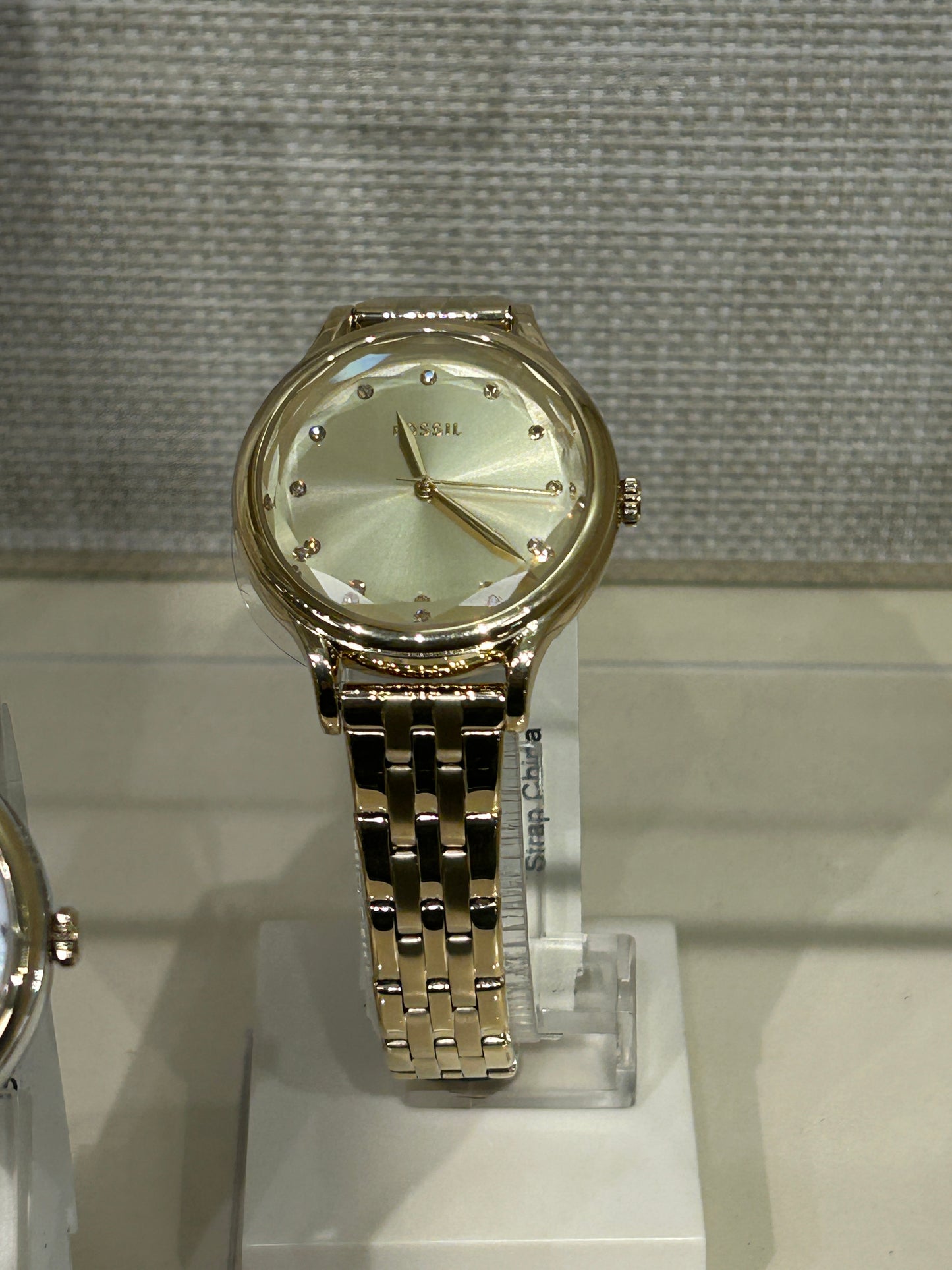 Fossil Women Laney Three-Hand Gold-Tone Stainless Steel Watch BQ3863
