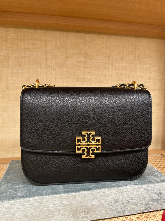 Tory Burch Britten Small Adjustable Shoulder Bag In Black (PreOrder