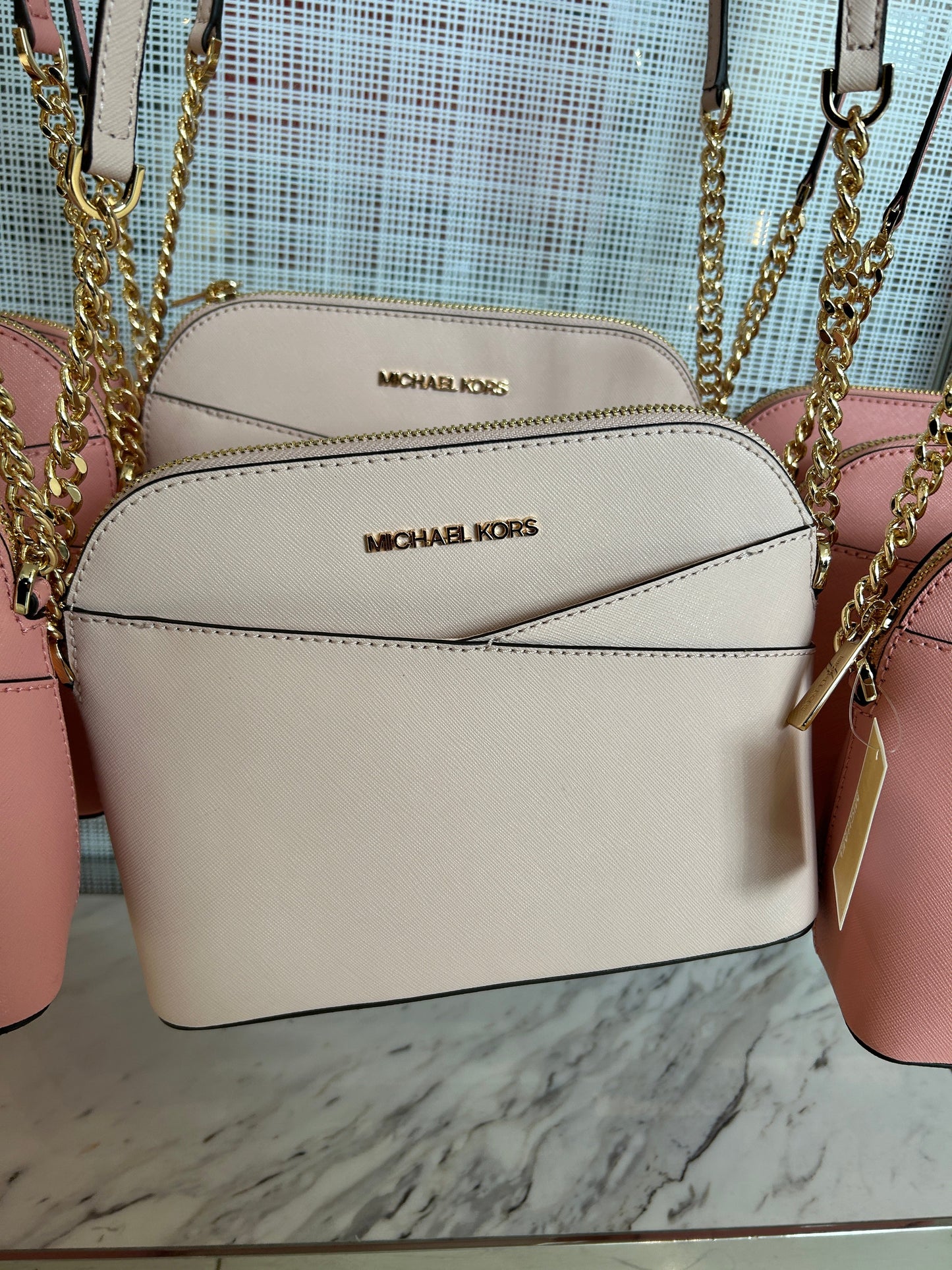Load image into Gallery viewer, Michael Kors Dome Crossbody In Powder Blush (Pre-order)
