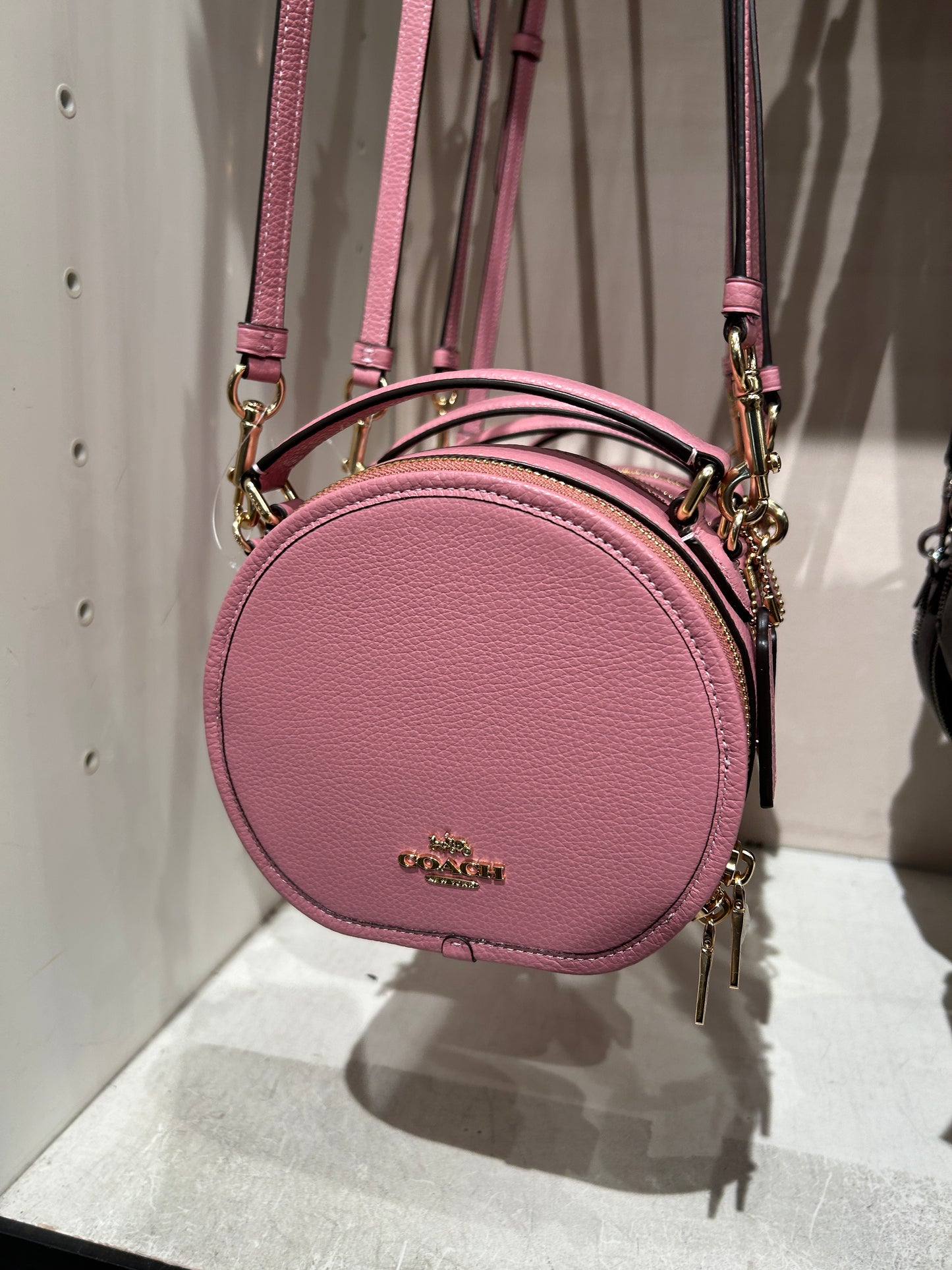 NWOT Coach Mini Serena Crossbody Pink Bag Lemonade Signature Embossed  Leather | eBay