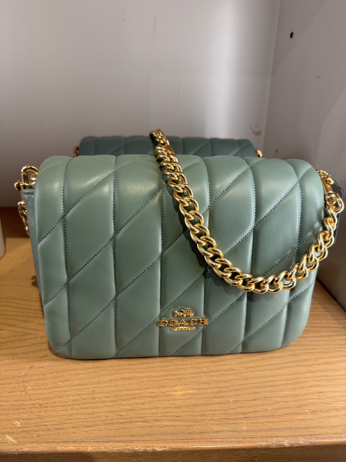 Coach Quinn Bag With Quilting In Sage (Pre-order)