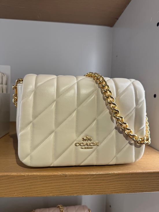 Coach Quinn Bag With Quilting In Chalk (Pre-order)