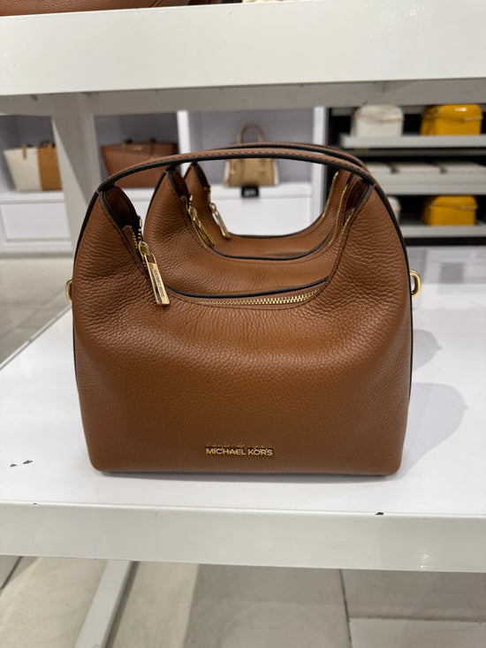 Michael Kors Ember Small Messenger Leather In Luggage